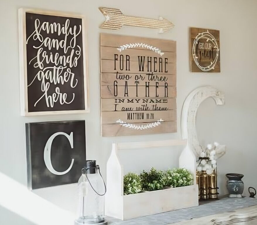 12 Farmhouse Wall Decor to complete the cottage aesthetic